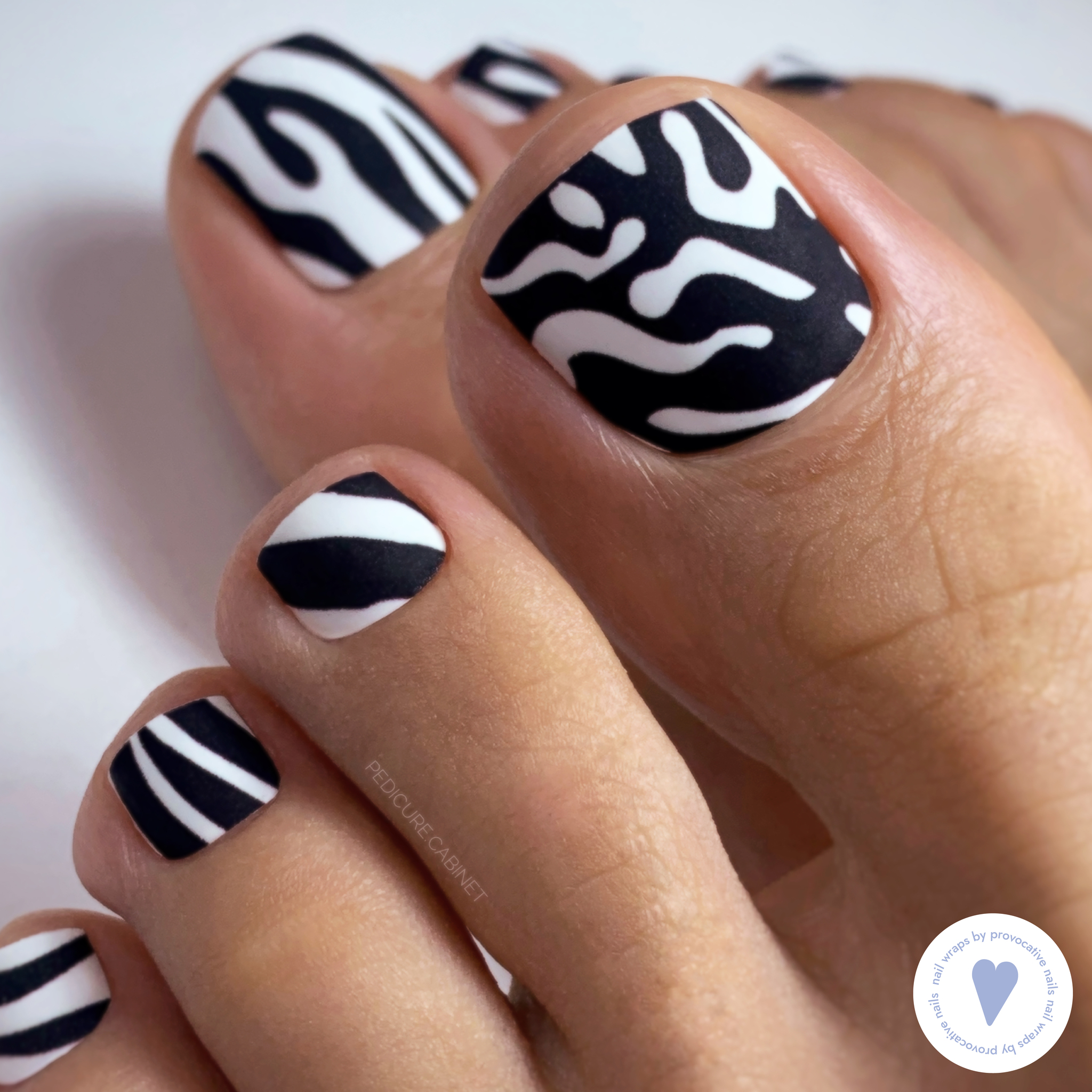 Пленки для педикюра by provocative nails - Zebra - купить по выгодной цене  | Stamping _shop