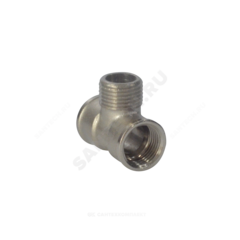 Тройник латунь никель Ду 15 (1/2") ВР/НР/ВР SantechSystems