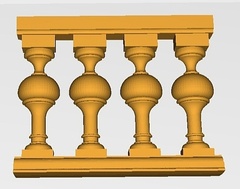 Силиконовый молд  2 D № 0271 Балясины