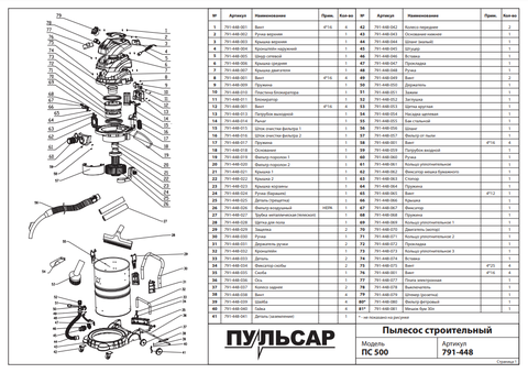 Крышка ПУЛЬСАР ПС 500 двигателя  (791-448-007)