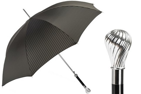 Зонт-трость Pasotti Classic Umbrella Silver Knob, Италия