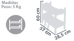 DeCuevas Кроватка для куклы двухъярусная серии 