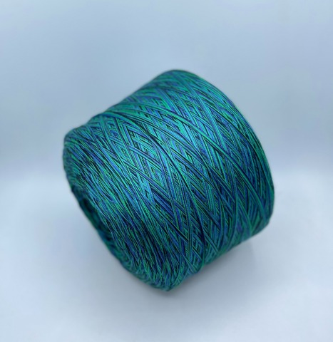 Авторская смотка (пр.Италия), 222м/100гр. 100% меринос , цвет-Павлиний глаз, арт-33151