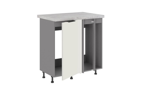 Брауни МП-850 шкаф под мойку (Стол под мойку (прямой угол) одна створка+2 фальшпанели)