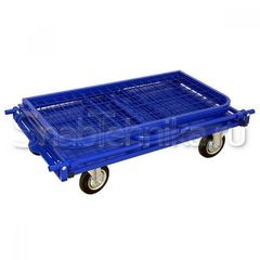 Тележка платформенная с сетчатыми бортами и складывающимися ручками ТС РС 1 (500х800)
