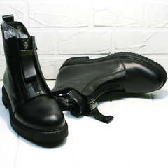 Осенние ботинки женские черные Tina Shoes 292-01 Black.