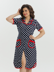 4572 Халат на пуговицах