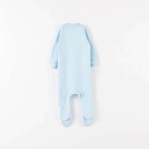 Sleepsuit with snap buttons 0+, Sky Blue