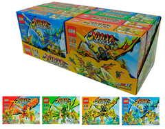 Конструктор Ниндз - Защитники на Драконах, 4 вида 95-95 дет, в уп 8шт. Цена за шт.