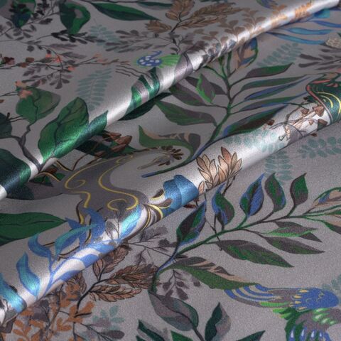 Наволочка 50x70 Mollen Таинственный лес жемчужно-белая хлопковая