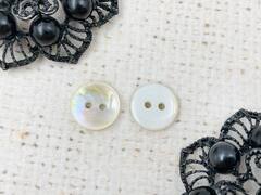 Пуговицы, d 1,25 см, 2 прокола, перламутр