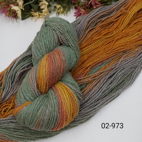 Дундага 6/2 шерсть секционного окрашивания 02-973