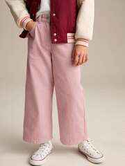 Джинсы широкие для девочки Next E89-694, Розовый