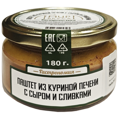 Паштет из куриной печени с сыром и сливками Мир Вкуса 180г
