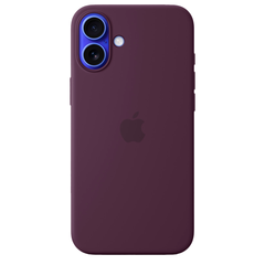 Силиконовый чехол с поддержкой MagSafe Apple Silicone Case для iPhone 16 Plus, Plum (Сливовый)