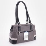 Сумка Саломея 847 мульти итальянский серо-черный