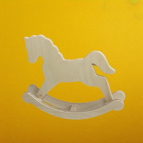конь-качалка (16*14см) фанера
