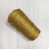 Пряжа Хлопок с бусинами 006 золотая горчица