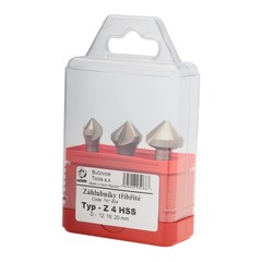 Набор зенковок 90° 12-20мм 3z HSS 3шт Bucovice(CzTool) 741804