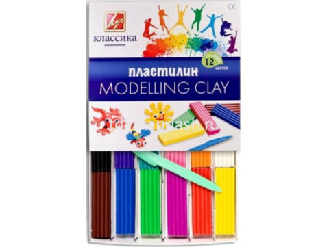 Пластилин 12 цветов 240гр. 