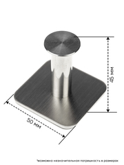 Держатель для наушников на липкой ленте (Серебро)