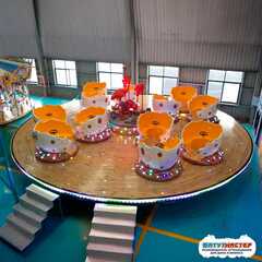 Аттракцион кружки «Затерянный мир» 12 чашек, 24 мест, 13×13×2 м