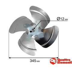 Крыльчатка QUATTRO ELEMENTI QE52/62/82DN (906-999-061)