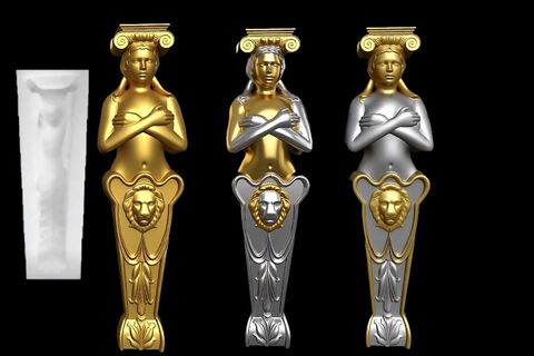 Силиконовый молд № 2070 Капитель