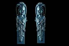 Силиконовый молд № 2100 Кариатиды