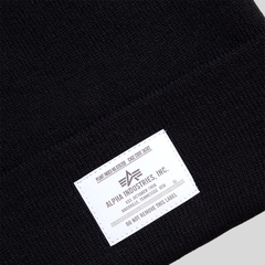 Шапка Alpha Industries Essential Beanie Black (Черная)