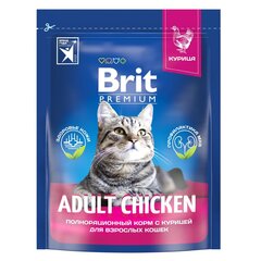 Сухой корм для кошек Brit Premium Cat 0,4кг Adult Chicken курица