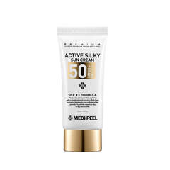 Medi-Peel Active Silky Sun Cream 2.0 солнцезащитный крем с комплексом пептидов и шёлка