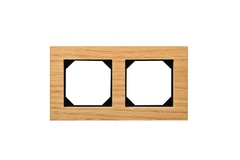 Рамка Двухместная Дуб (Универсальный Монтаж) LIREGUS EPSILON