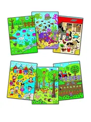 Аквараскраска Кто спрятался GALT