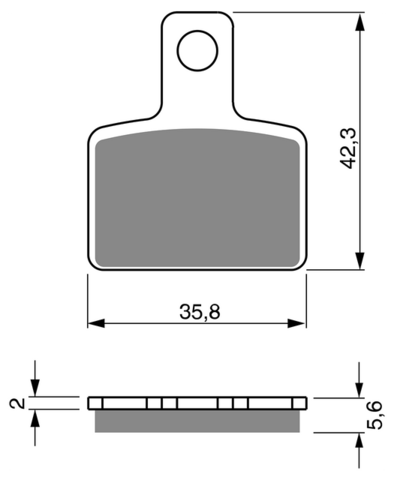 Тормозные колодки дисковые 282 K5