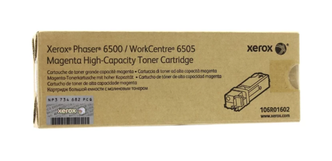 Оригинальный картридж Xerox 106R01602, пурпурный