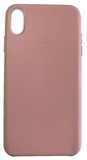 Кожаный чехол Leather Case Premium для iPhone Xs Max (Розовый)