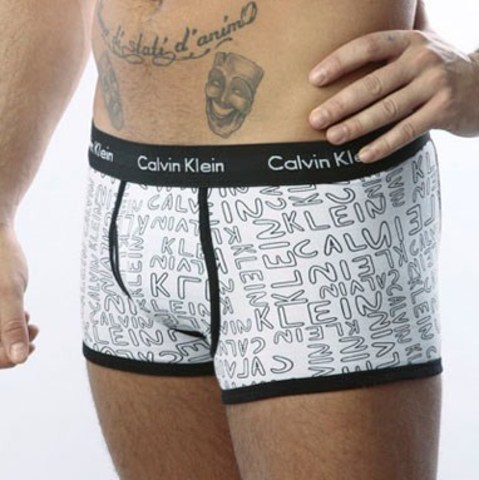 Мужские трусы боксеры Calvin Klein 365 print  Black CK