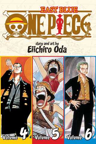 One Piece: East Blue. Vol 4-5-6 (На Английском Языке) (Б/У)