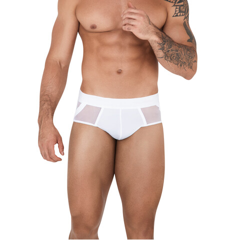 Мужские трусы джоки белые Clever CASPIAN JOCKSTRAP 151301