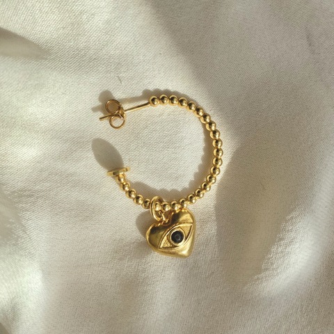 Подвеска для серьги VISION позолота с дымчатым Кварцем