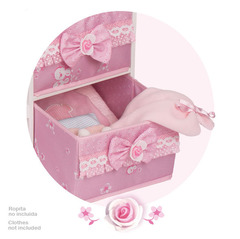 DeCuevas Кроватка для куклы двухъярусная серии Мария, 80 см (54323)