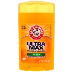 Antipersperant \ Антиперсперант \ Antiperspirant Arm & Hammer, UltraMax,  Solid Deodorant, For Women, Powder Fresh, 1.0 oz (28 g)