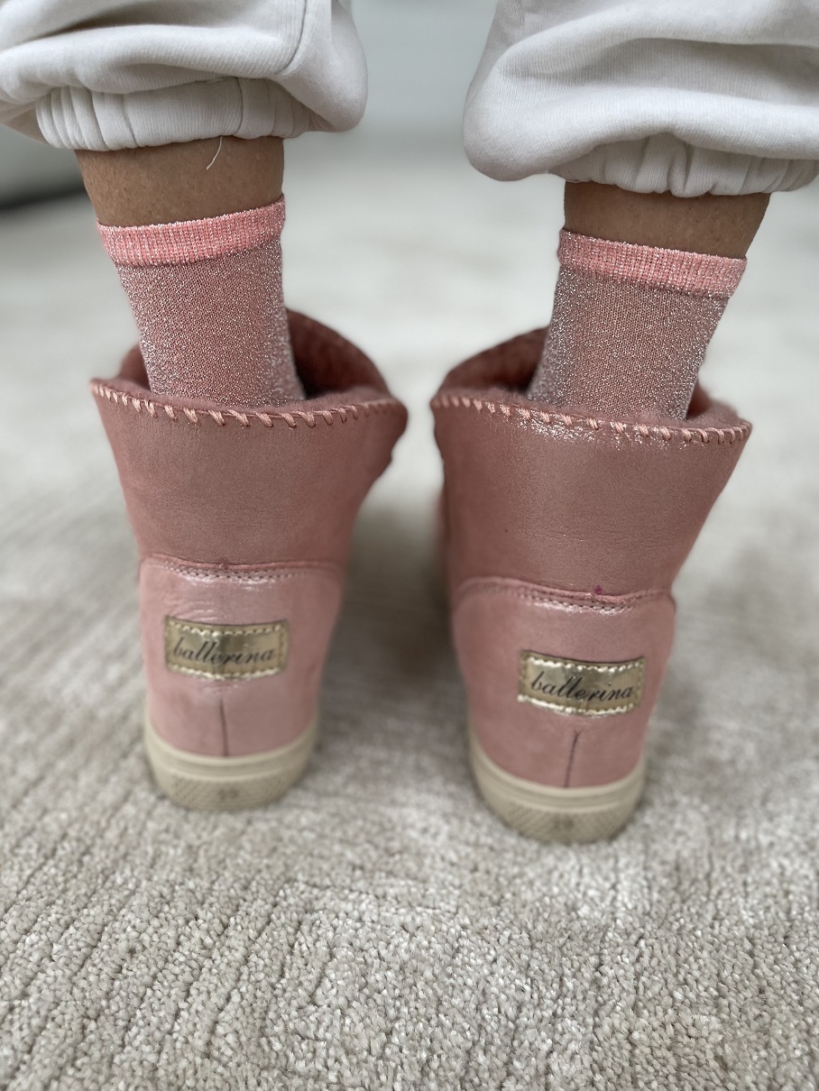 Сникеры Шикари , Ballerina, Sneaker ultra short (блестящий розовый)