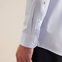 Сорочка мужская Seidensticker Regular Fit 01.193640-11 в полоску голубая