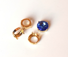 Оправа для риволи 14мм цвет золото. Swarovski 1122