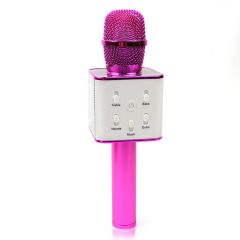 Микрофон для караоке TUXUN Q7 (малиновый)
