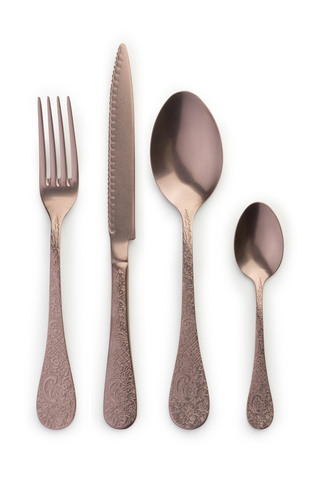 Набор столовых приборов на 6 персон 24 предметов Herdmar Betty Chocolate 45