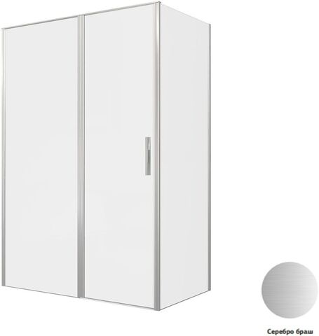 Allen Brau Priority 3.31035.BA + 3.31041.BA Душевой уголок, 140x80, цвет: нержавеющая сталь