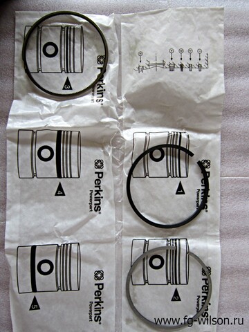 Кольца поршневые, комплект на 1 поршень / PISTON RING KIT АРТ: 985-212